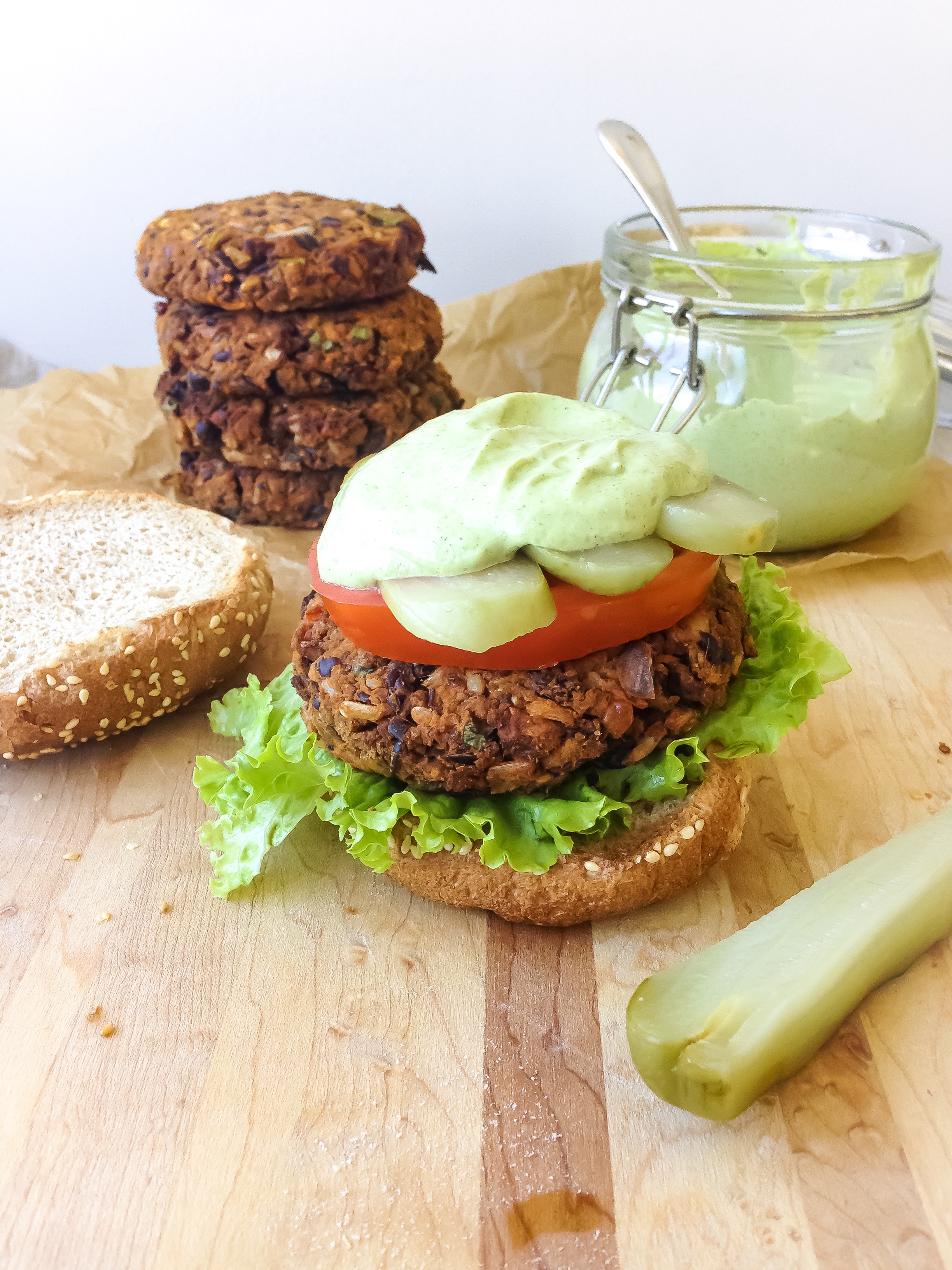 Smoky Barbecue Black Bean Burgers | Up Beet Kitchen