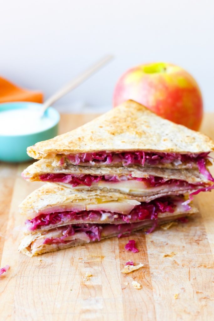 Apple Cheddar Breakfast Quesadillas