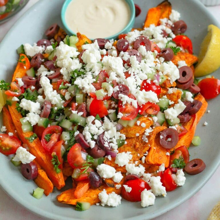 featured image for the post, an angled straight on shot of the finished recipe
