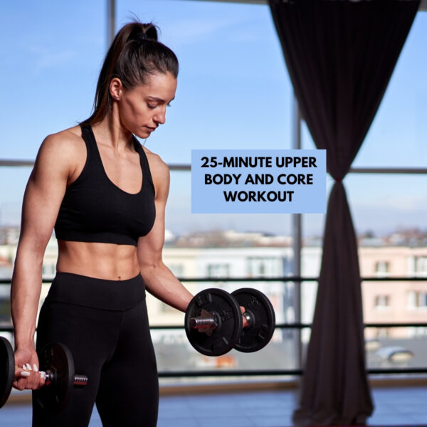 featured image for the post with a woman doing bicep curls in a gym