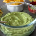 featured image for post, close up photo of the avocado crema in a glass container