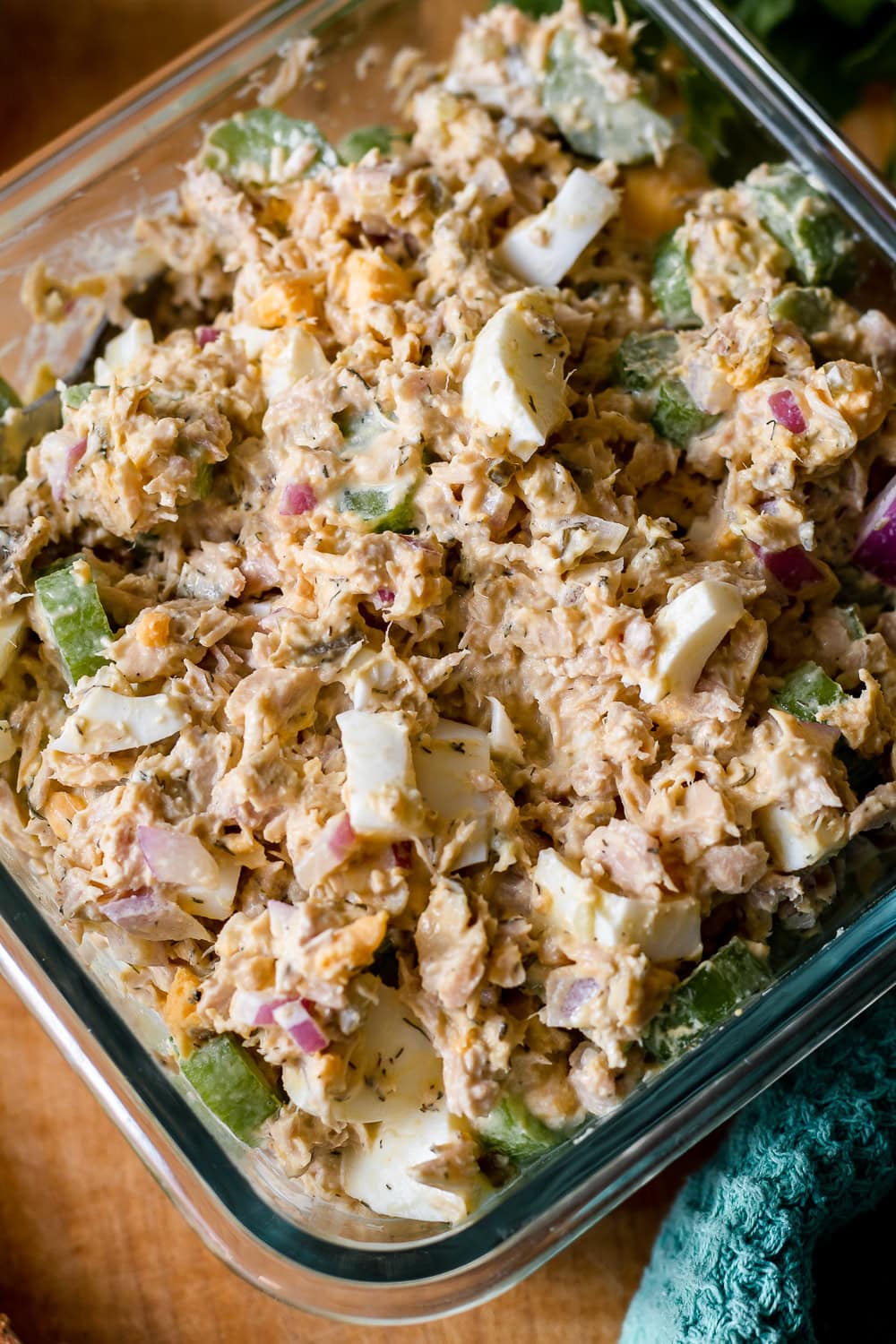 process shot of step two showing all the ingredients stirred together