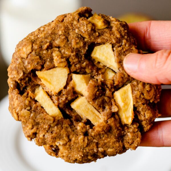 featured image, close up of one of the cookies in my hand