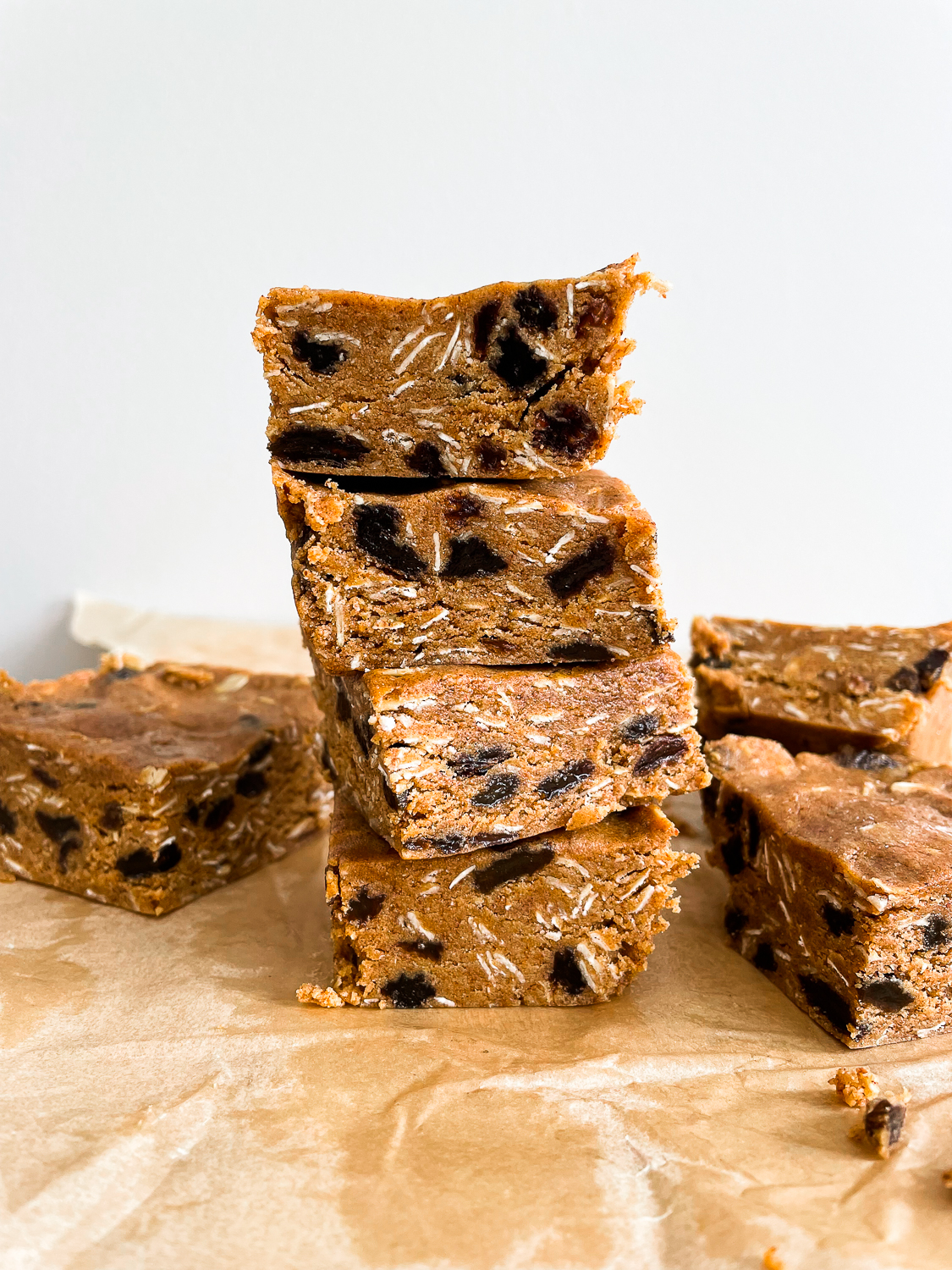 photo of a stack of the protein bars 