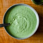 featured image of a bowl of the sauce on a wooden board